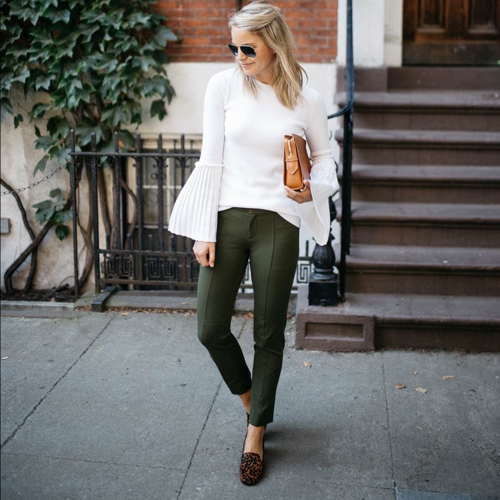 Olive Green Banana Republic Sloan Pants